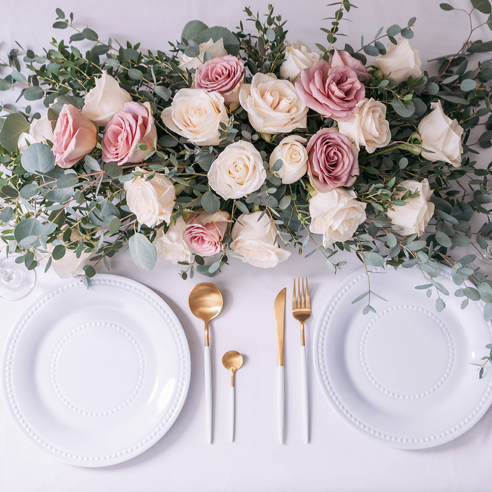 Sweetheart Table Decor Kit Mauve Kukka Flowers