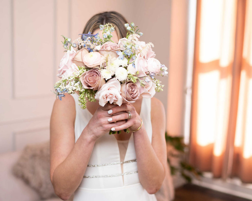 Pastel Colored Wedding Bouquet