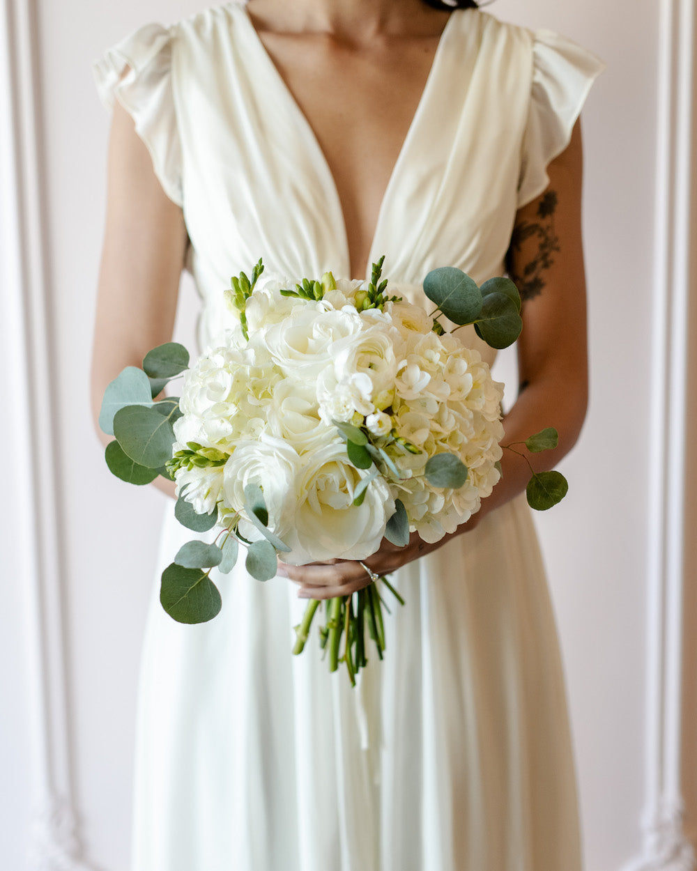 DIY Wedding Flowers - Elegant White  White Hydrangea Bouquets – Kukka  Flowers