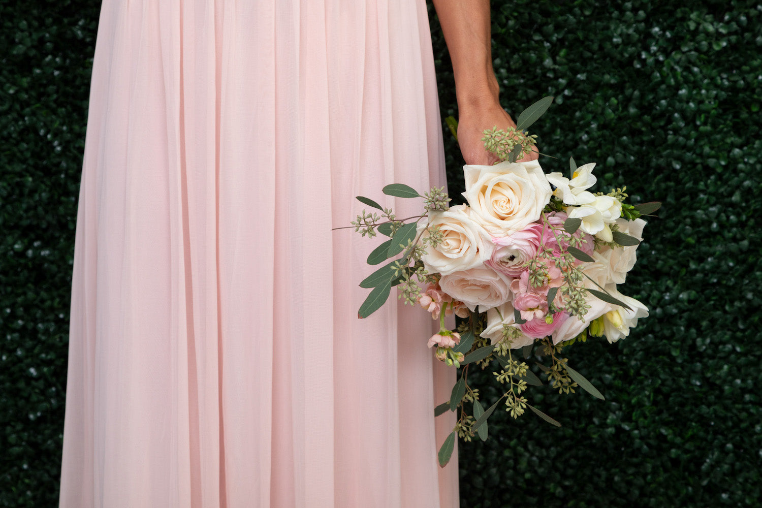 pink flowers for dress Strapless Long Floral-Print Prom Dress with Ruffles Blue / 6