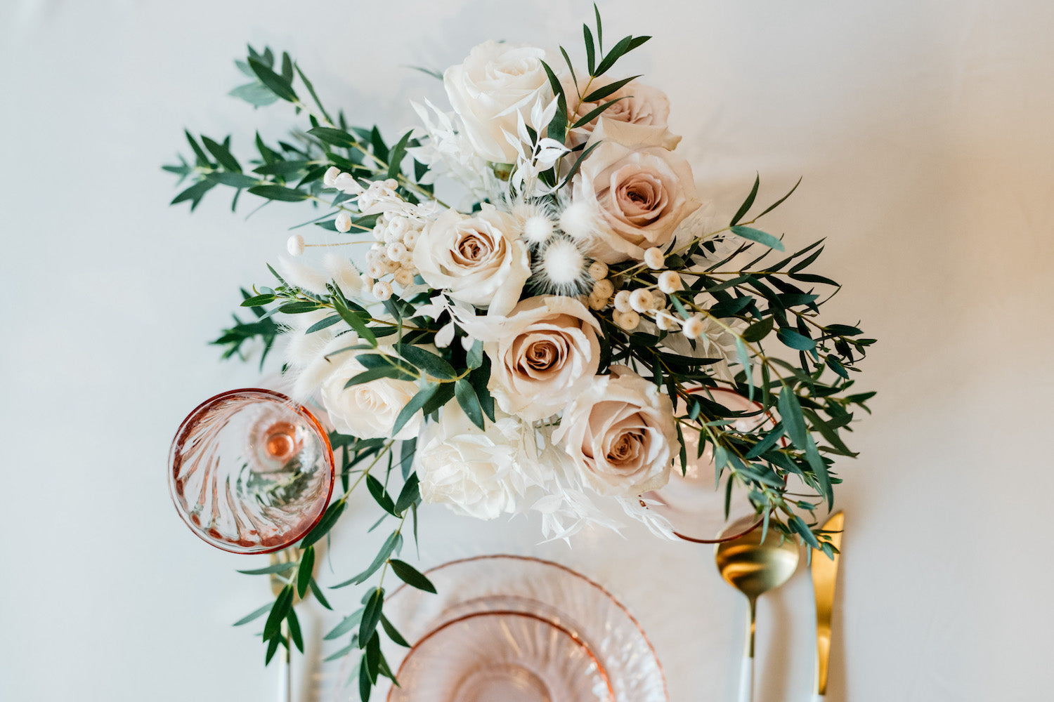 Chaka, Dried & Preserved Pastel Pink Flowers