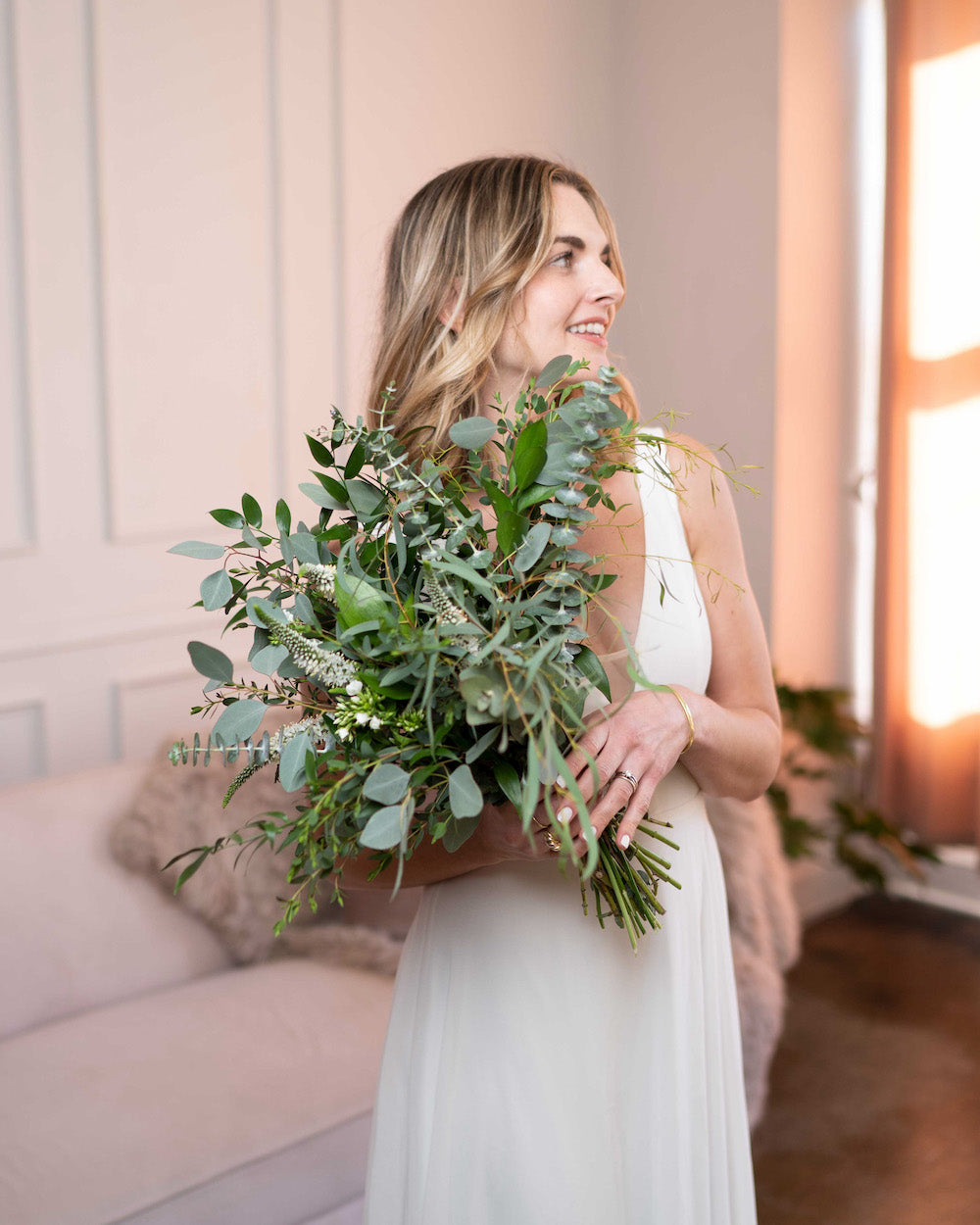 pothos wedding bouquet Willow Collection